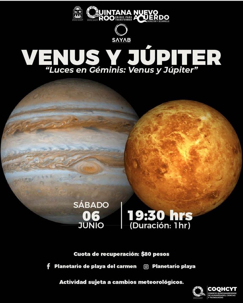 Venús y Júpiter
